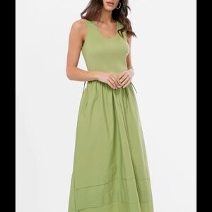 Greylin Olive Green Casual Dress